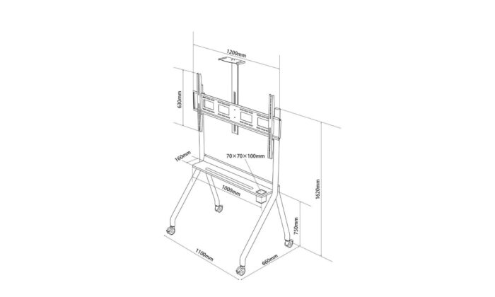 InfinityPro™ Stylish Mobile Stand For Interactive Display - Image 10